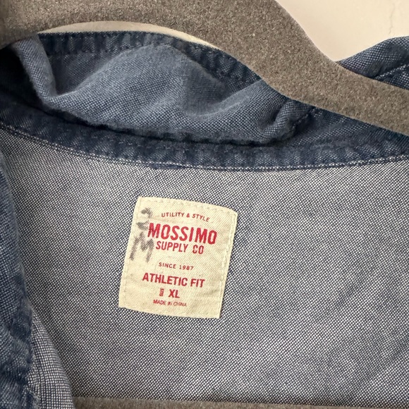 Mossimo Supply Co. Denim Blue Shirt - Picture 5 of 6